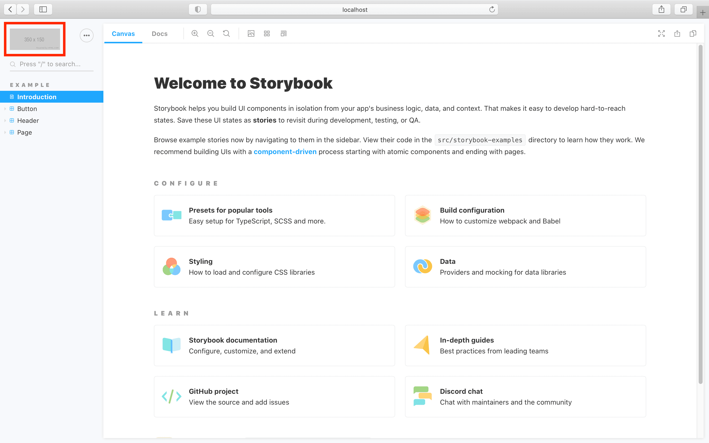 Storybook starter theme